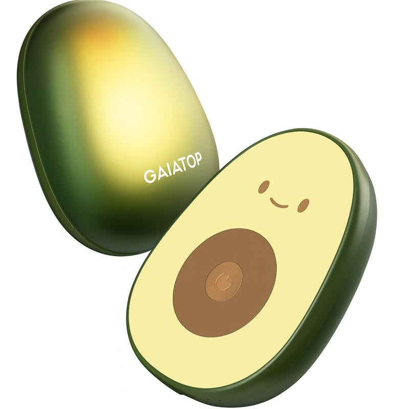 Tiktok Shop Black Friday | GAIATOP Limited-Edition Avocado Hand Warmers 2-Pack Adorable & Unique Design, 13H Long-Lasting Warmth,3 Heat Settings Rechargeable, Long-Lasting Warmth. Christmas Gift Best Stocking Stuffer.